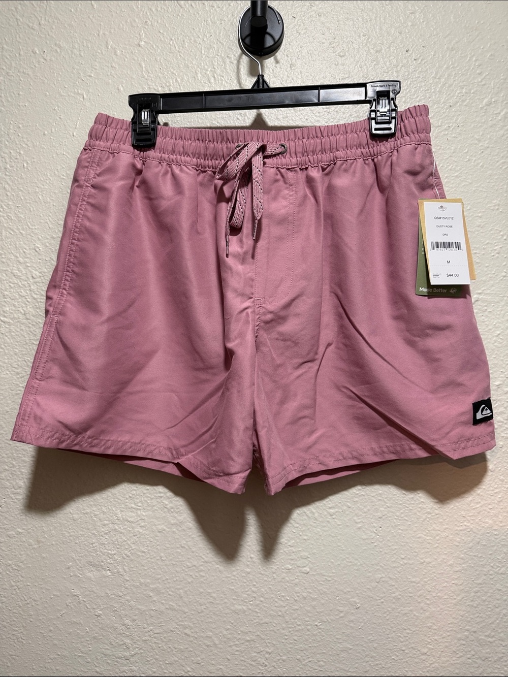 Quiksilver Men’s Dusty Rose Drawstring Athletic Shorts